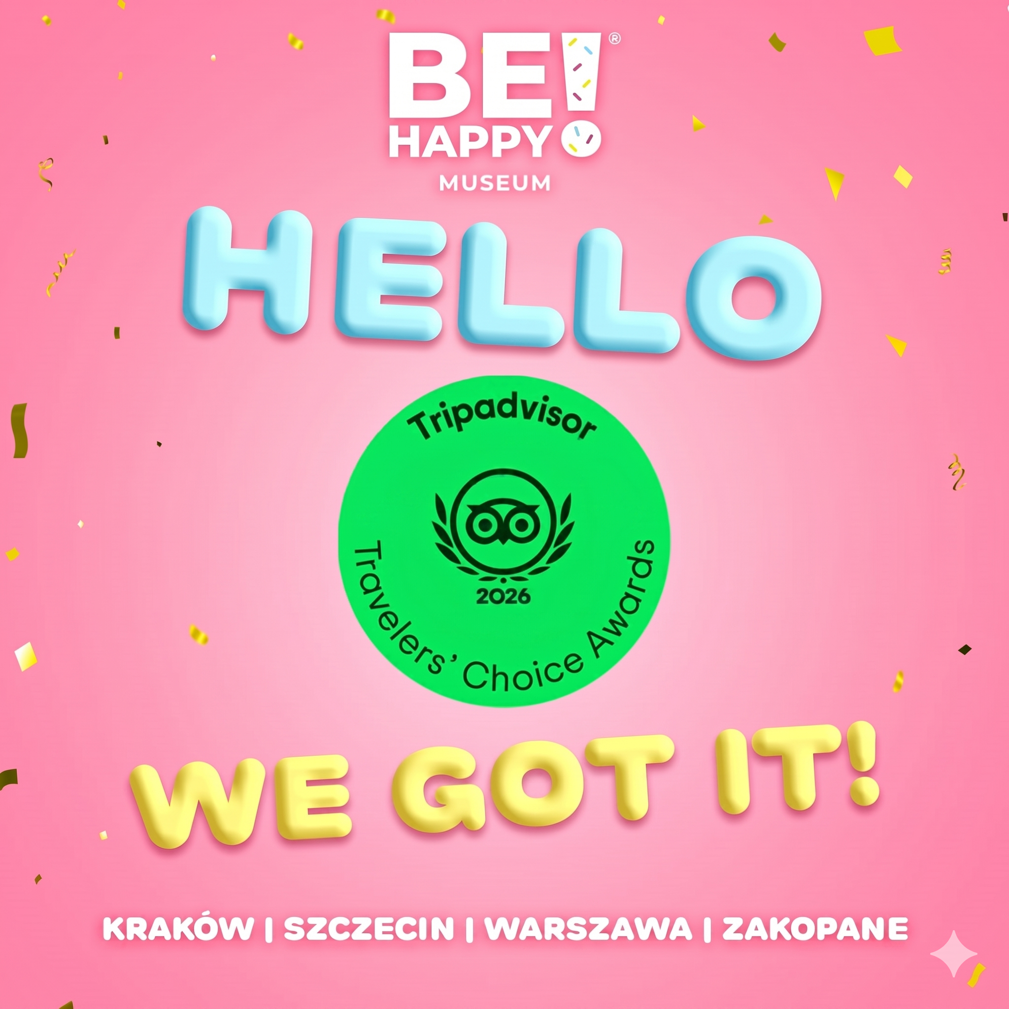 Be Happy Museum TripAdvisor Awards 2026